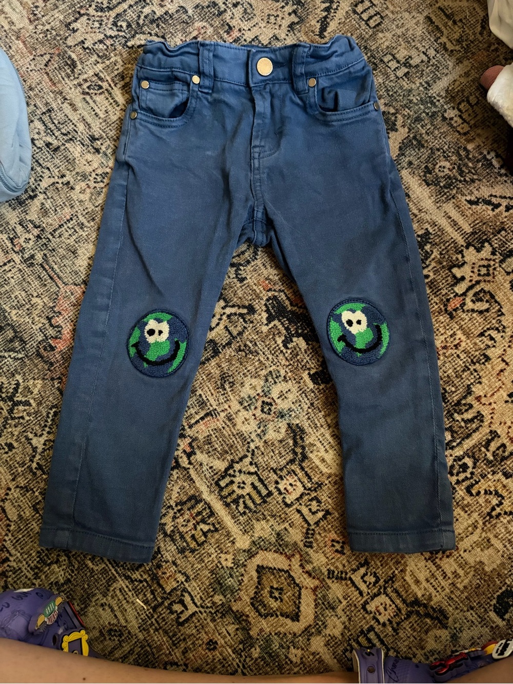 Stella McCartney Kids navy blue toddler pants
